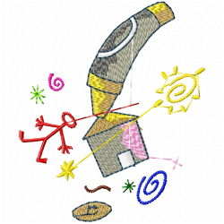 School Embroidery Design 9